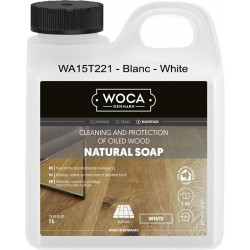 Savon Naturel Natural Soap
 Couleur-Blanc Emballages-1 Litre