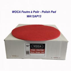 WOCA Feutre à Polir - Polish Pad 16'' - 406mm - ep10 - Rouge